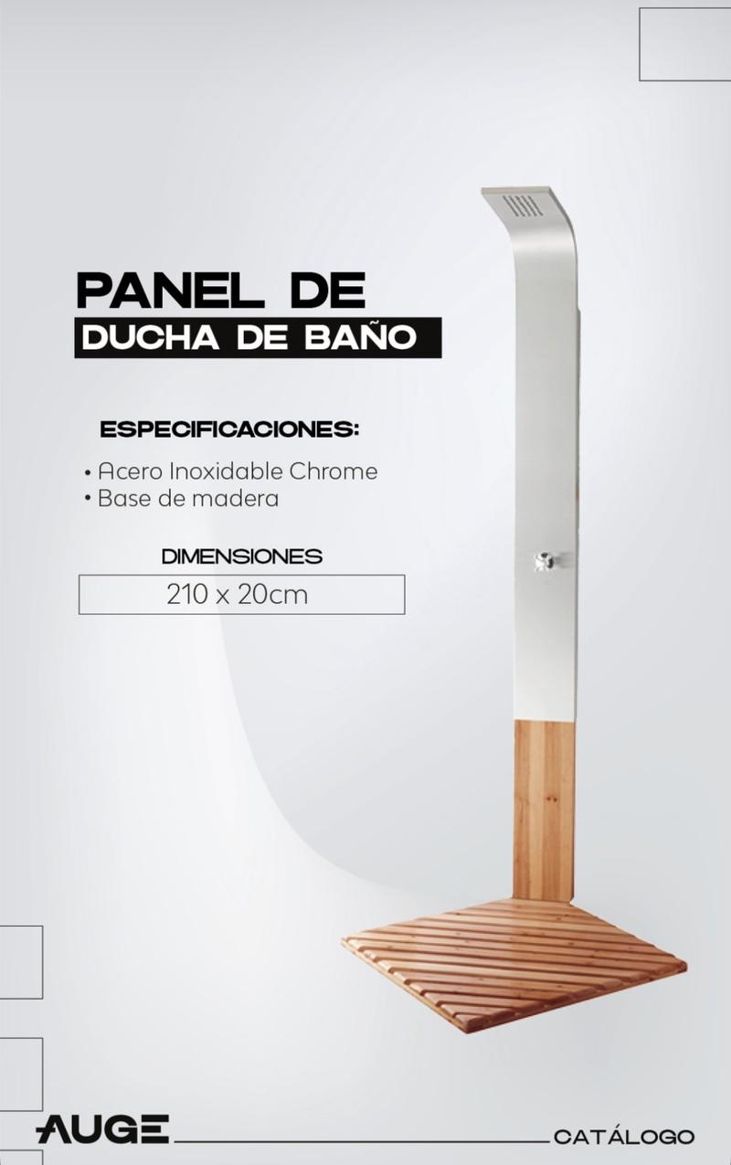 Panel de Ducha con base de madera