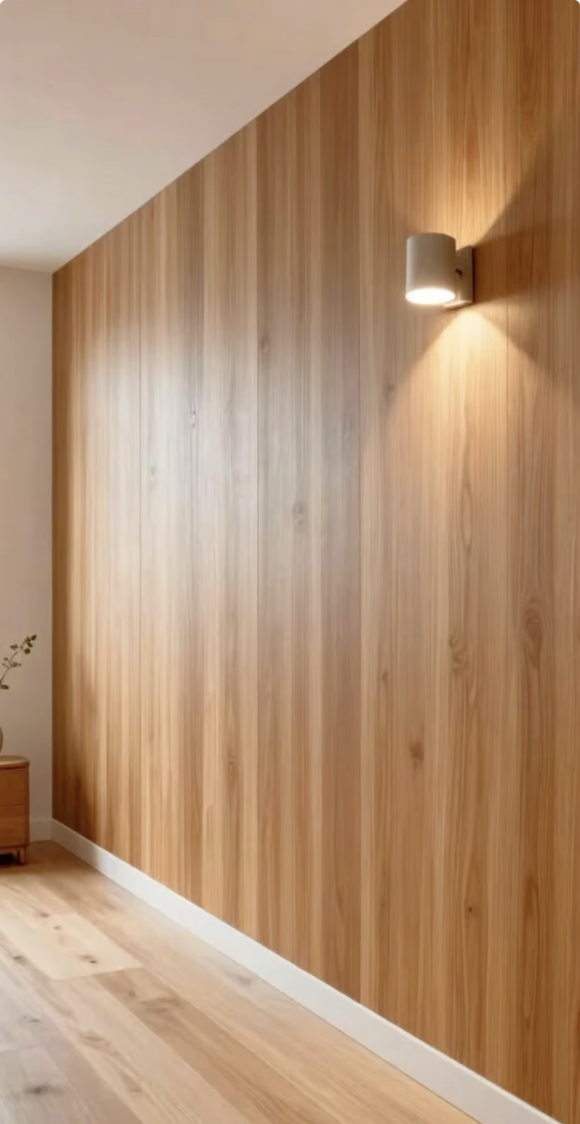 Panel Liso Tipo Madera — proyecto residencial